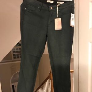 New green skinny jeans